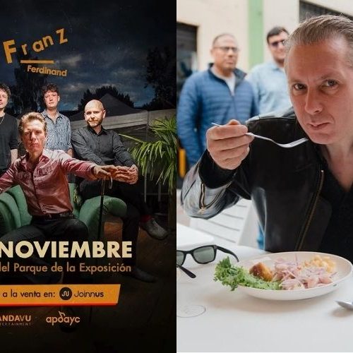 FOTOS: Alex Kapranos de Franz Ferdinand disfruta de la comida peruana antes del concierto en Lima