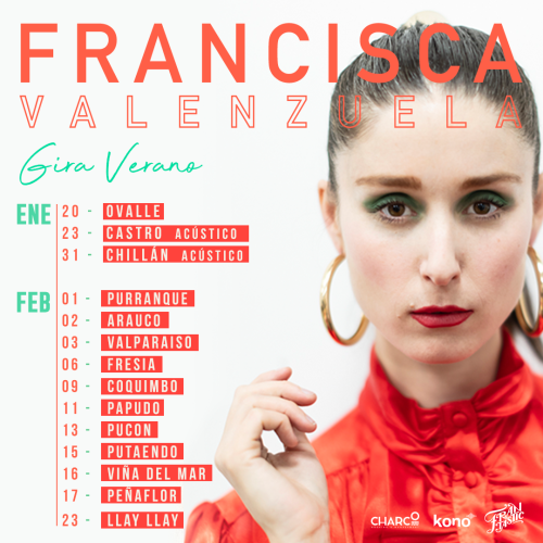 Francisca Valenzuela anuncia extenso tour por Chile mostrando nueva música