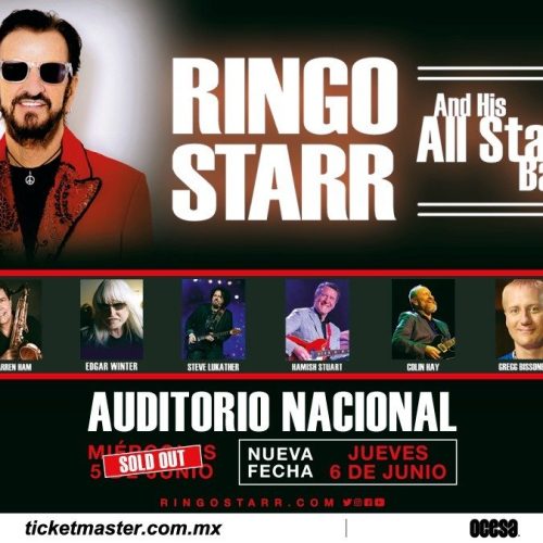 Se confirma un segundo concierto de Ringo Starr en México para el 2024